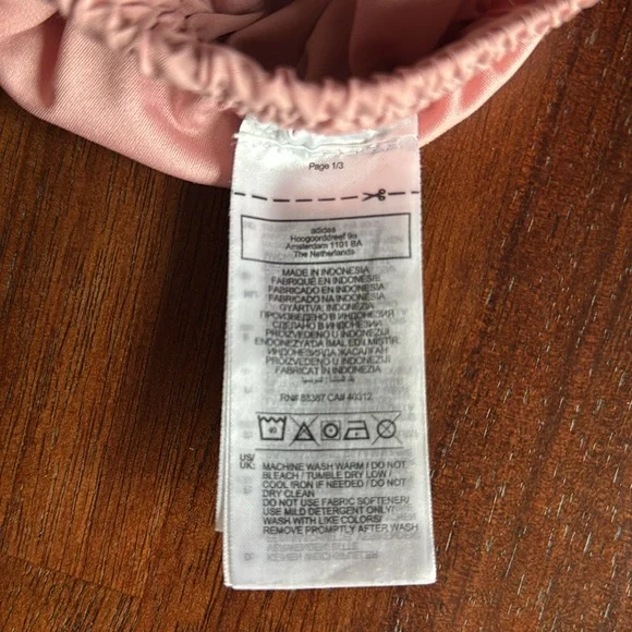 Adidas running shorts, pink/light salmon, L5” - Picture 5 of 5